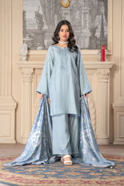 Motif Silk Karandi Embroidered Suit-060