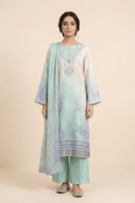 Motif Silk Embroidered Suit-002