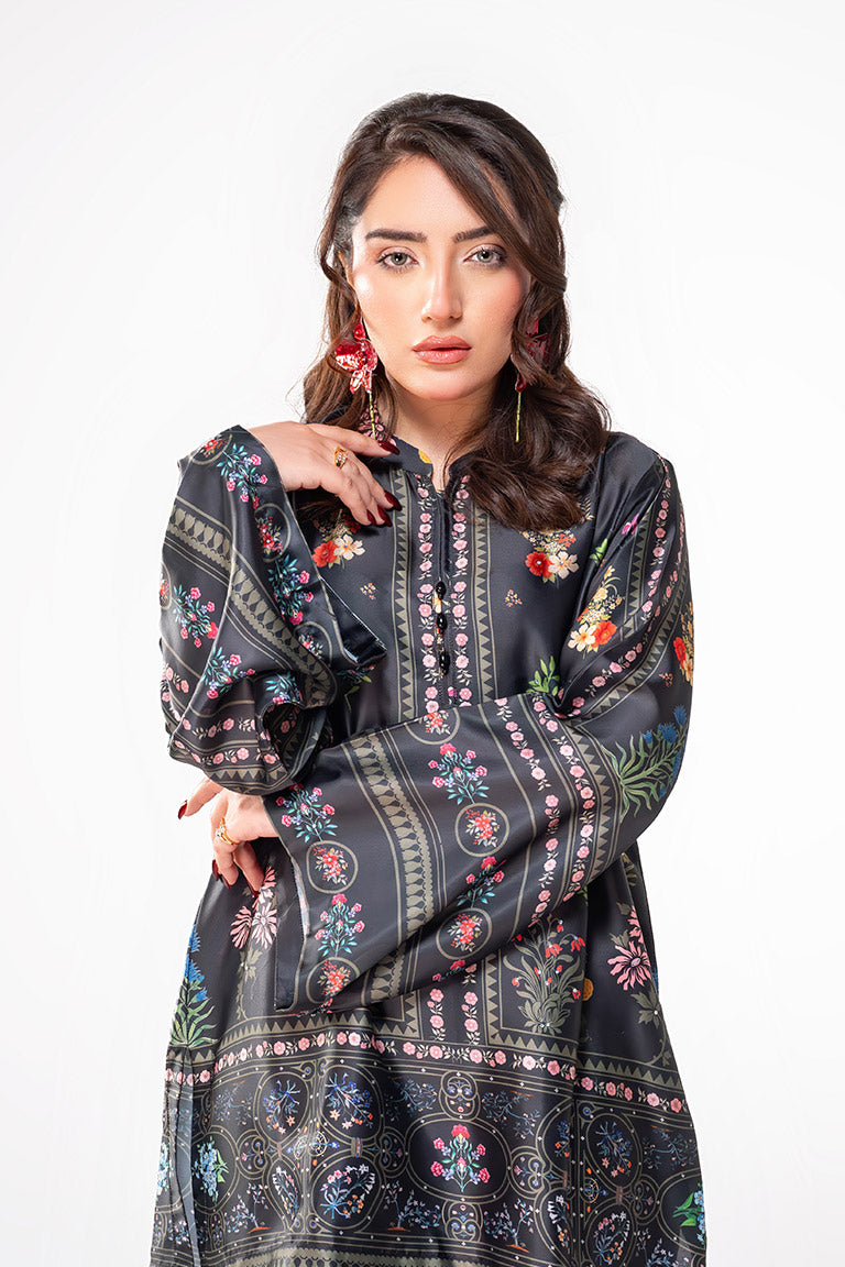 Motif Silk Printed Co-ord Set-3989