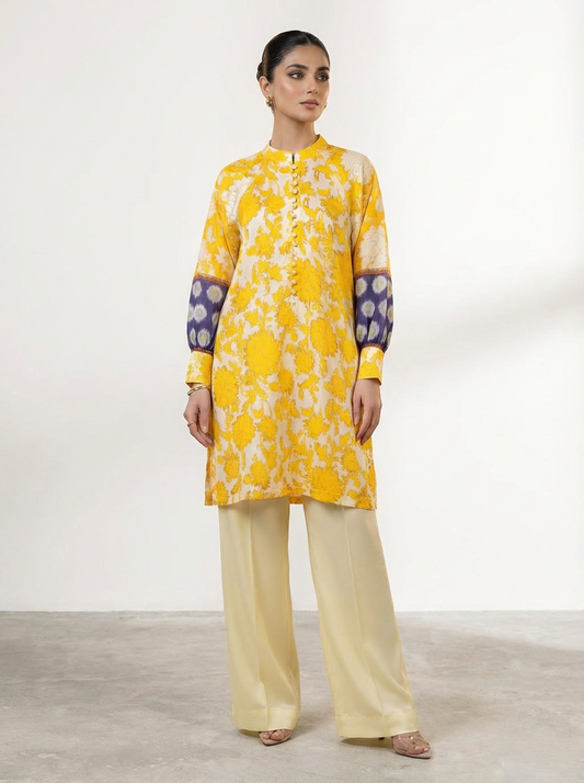 Motif Silk Printed Co-ord Set-069