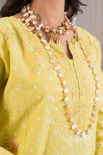 Motif Cambric Embroidered Suit-3865