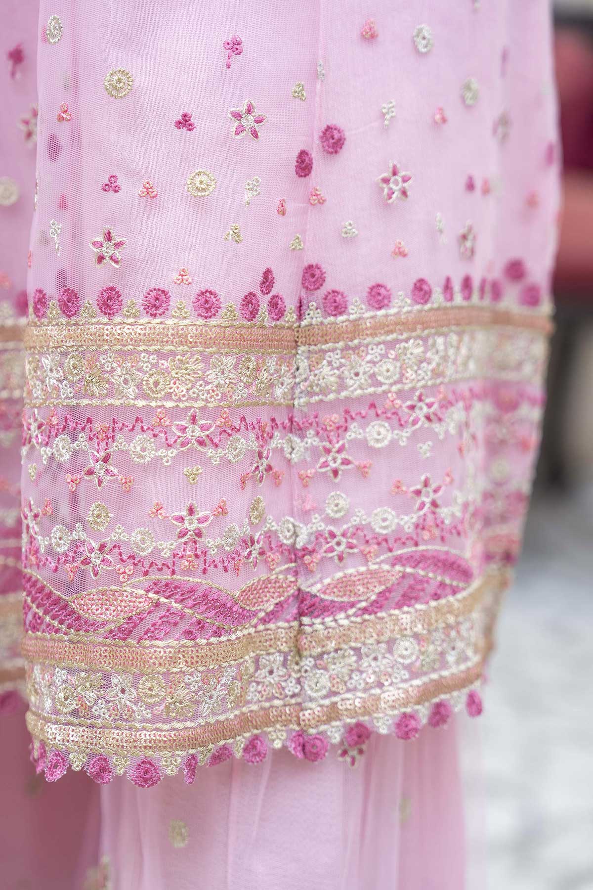 Motif Girls Embroidered Suit-028