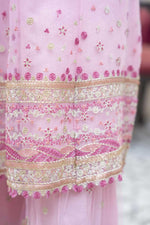 Motif Girls Embroidered Suit-028