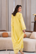 Motif Cambric Embroidered Suit-3865
