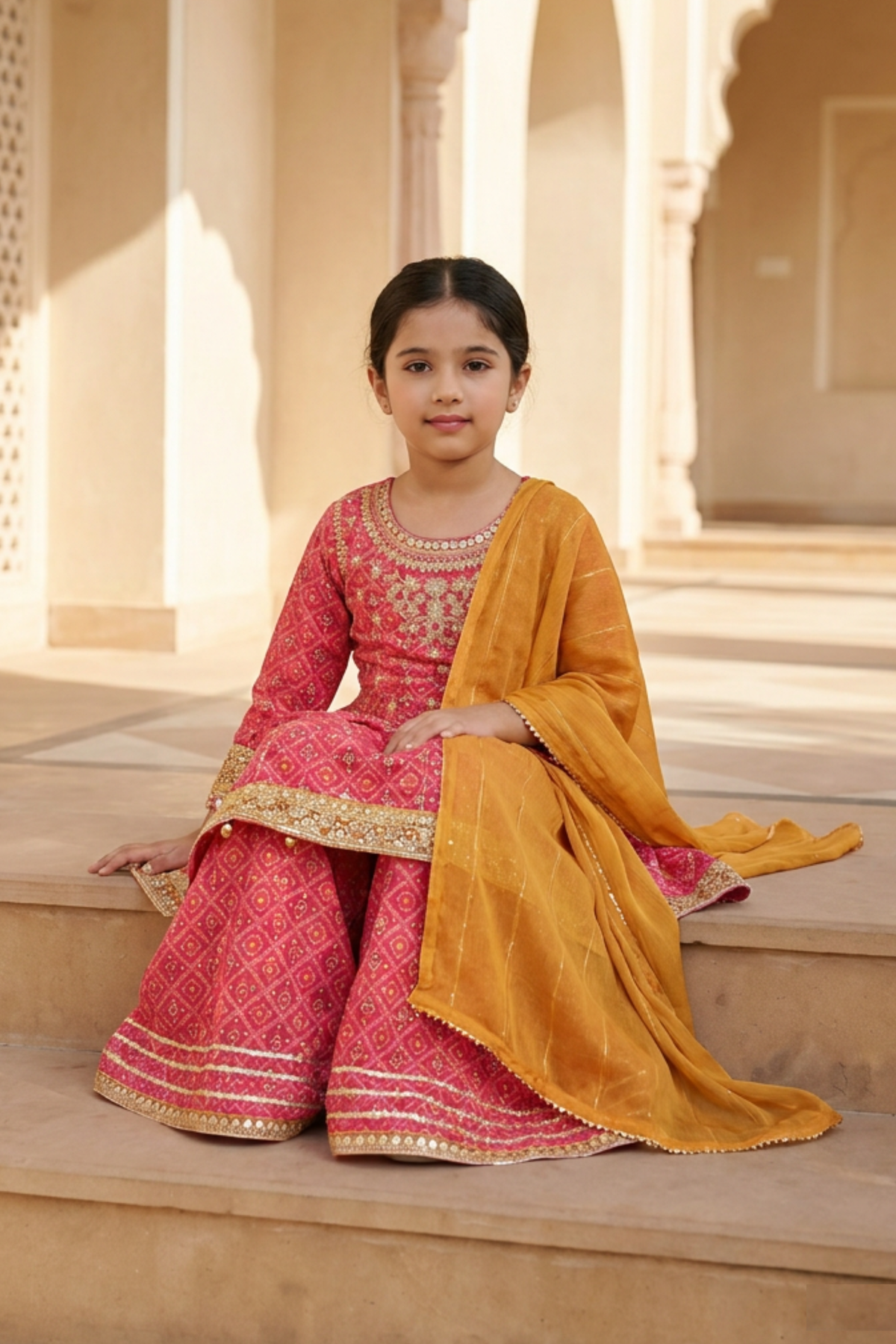 Motif Girls Embroidered Lawn Suit-707