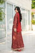 Motif Girls Poly Lawn Embroidered Suit-705
