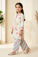 Motif Girls Printed Cambric Suit-069