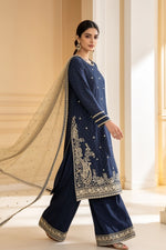 Motif Embroidered Cotton Suit-032