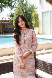 Motif Girls Printed Cambric Suit-011