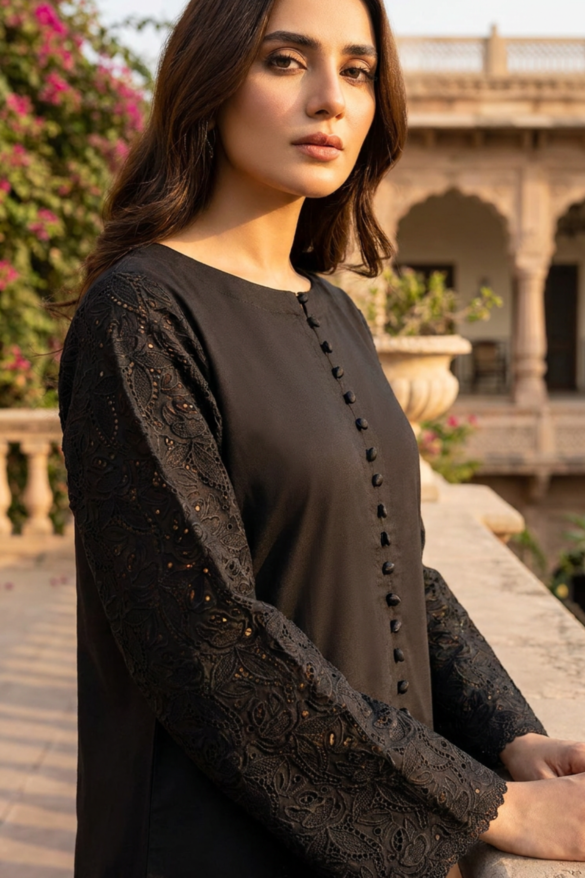 Motif Embroidered Lawn Suit-003