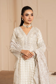 Motif Embroidered Jacquard Suit-4023