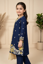Motif Girls Printed Chiffon Suit-041