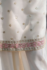 Motif Girls Embroidered Silk Suit-710