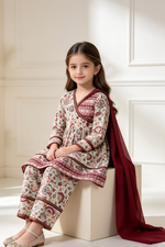 Motif Girls Embroidered Lawn Suit-26408