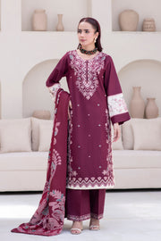 Motif Khaddar Embroidered Suit-043
