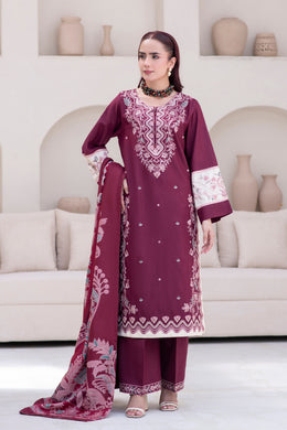 Motif Khaddar Embroidered Suit-043