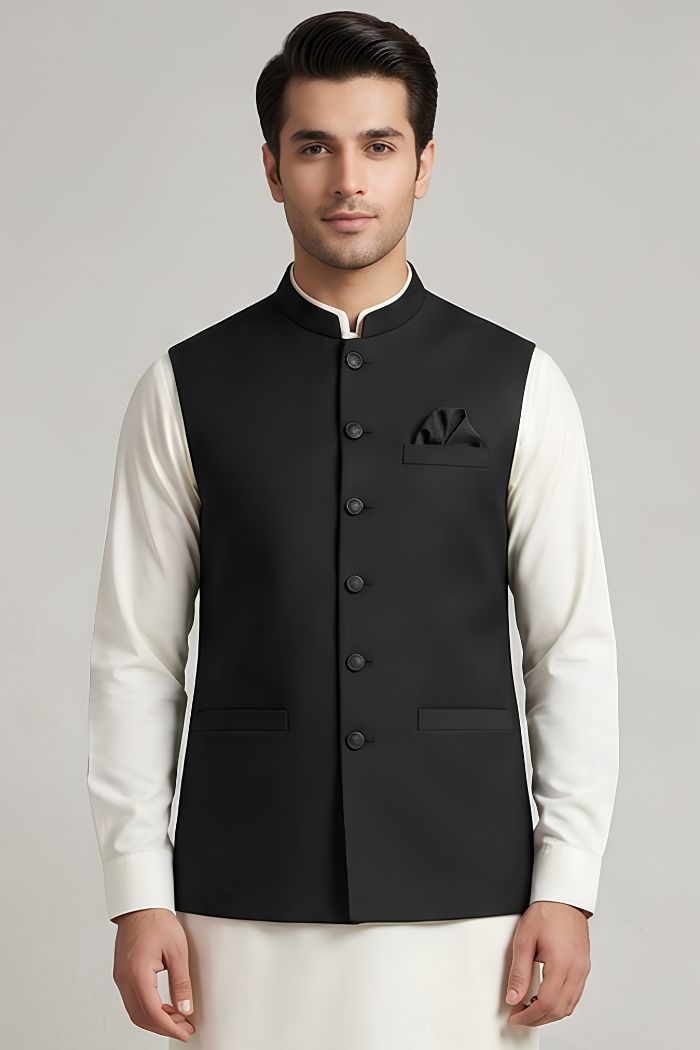 Motif Men's Waistcoat-8081