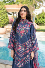 Motif Printed Lawn Suit-016
