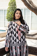 Motif Printed Cambric Suit-007