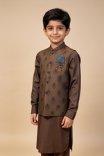 Motif Boys Waistcoat Suit-3426