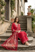 Motif Embroidered Katpana Suit-4029