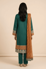 Motif Embroidered Masoori Suit-005