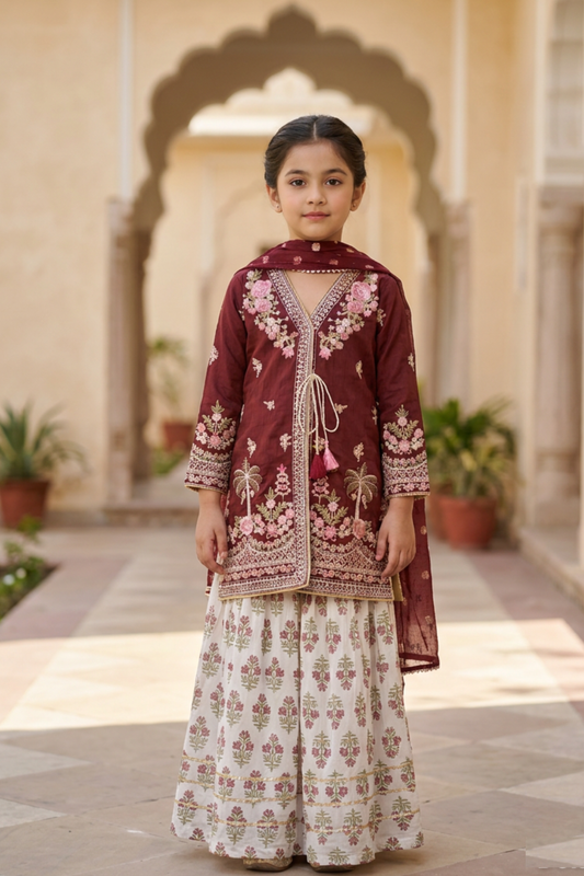 Motif Girls Embroidered Lawn Suit-712