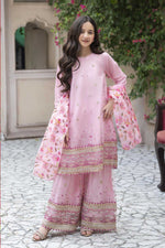 Motif Girls Embroidered Suit-028
