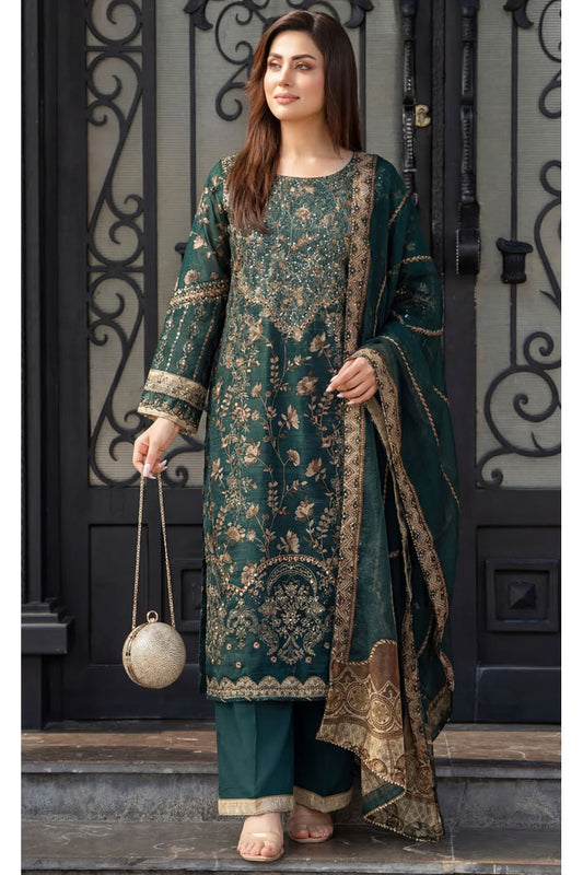 Motif Munar Embridered Suit-3987
