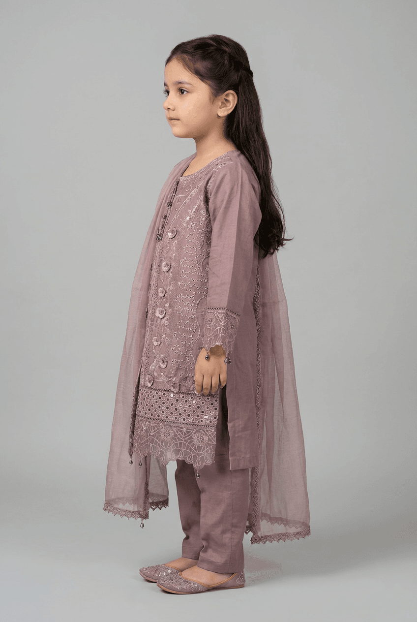 Motif Kids Lawn Embroidered Suit-030-2