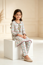 Motif Girls Printed Cambric Suit-084