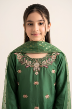 Motif Girls Embroidered Suit-753