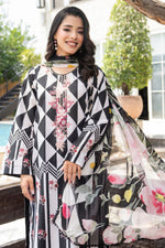 Motif Printed Cambric Suit-007