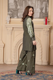 Motif Khaddar Embroidered Co-Ord Set