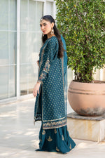 Motif Embroidered Jacquard Suit-011