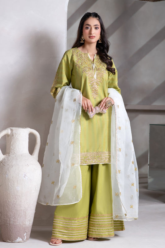 Motif Tilla Brosha Embroidered Suit-222