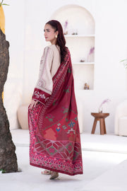 Motif Cotail Linen Embroidered Suit-052