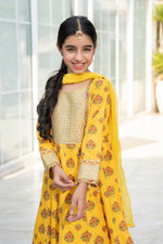 Motif Girls Poly Lawn Embroidered Suit-706