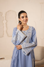 Motif Embroidered Jacquard Suit-4066