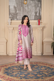 Motif Khaddar Embroidered Suit