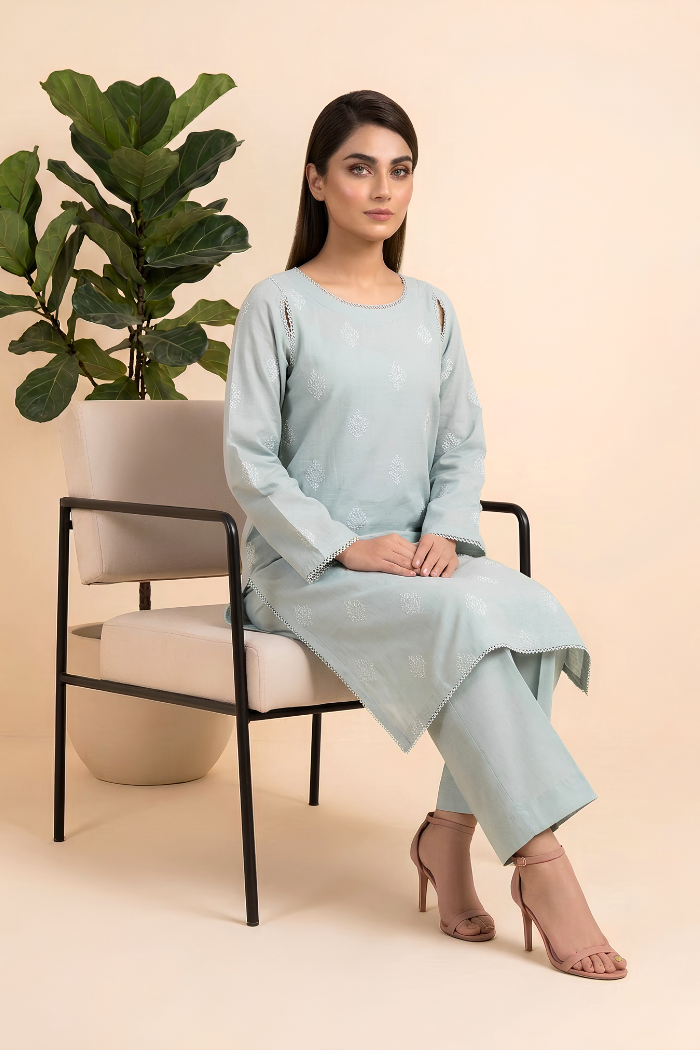 Motif Karandi Embroidered Suit-234