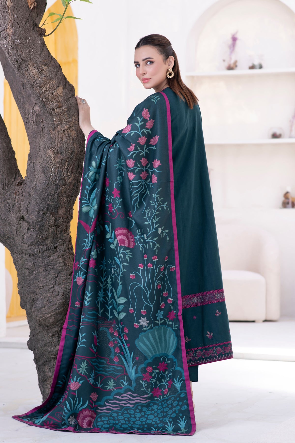 Motif Khaddar Embroidered Suit-047 - Motif UK