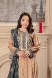 Motif Corduroy Printed Suit