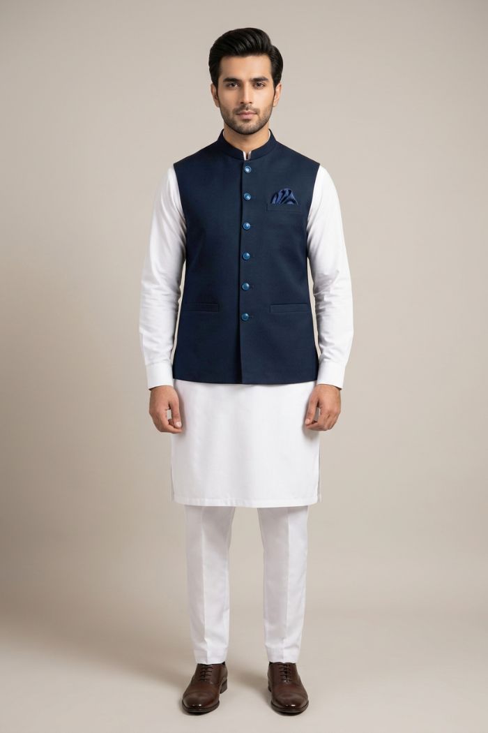 Motif Men's Waistcoat-8075