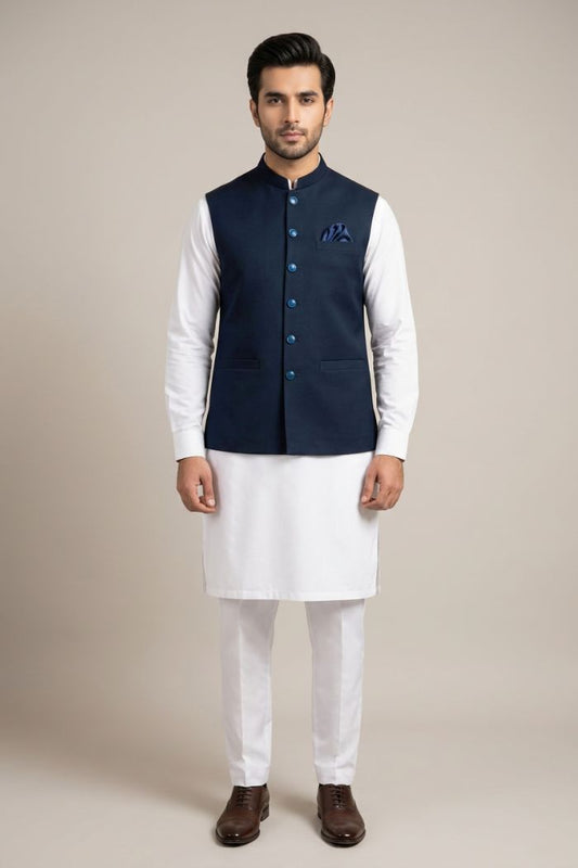 Motif Men's Waistcoat-8075