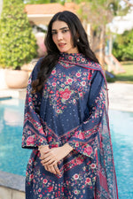 Motif Printed Lawn Suit-016