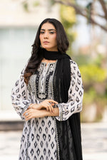 Motif Cambric Embroidered Suit-105