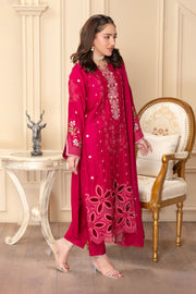 Motif Viscose Embroidered Suit-046