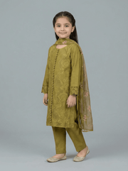 Motif Kids Embroidered Suit-4514