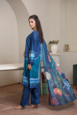 Motif Lawn Printed Suit-015